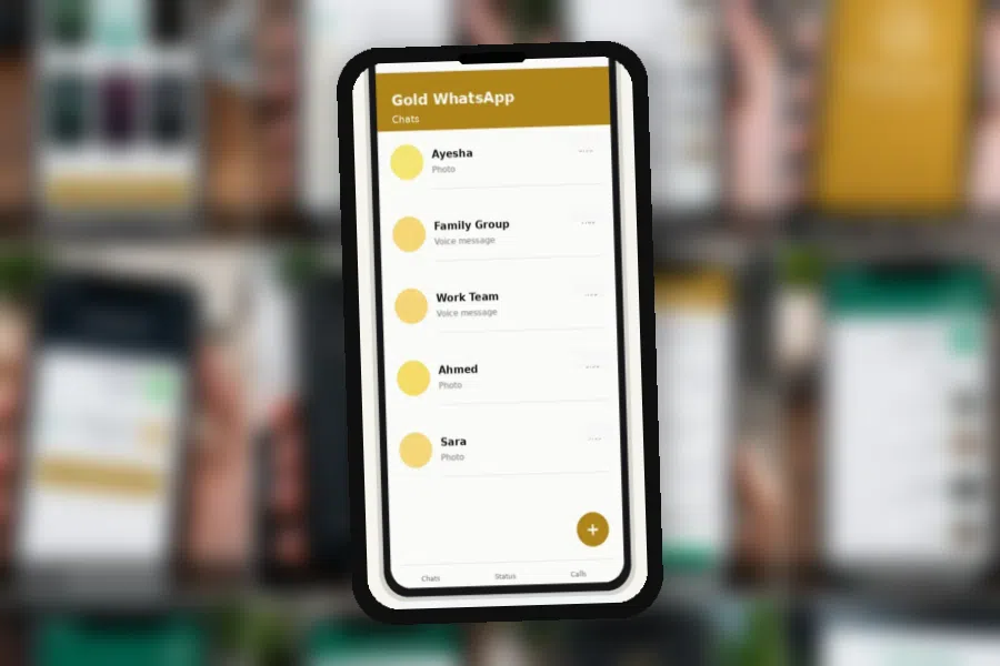 Gold WhatsApp Themes and Customization