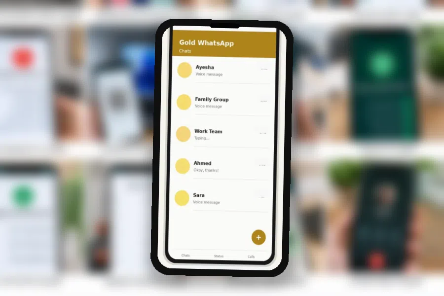 Temas y personalización de Gold WhatsApp