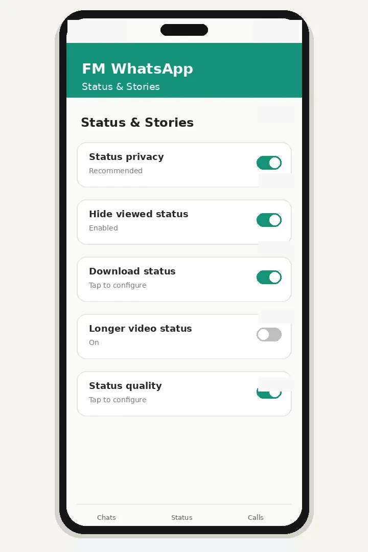 One-Tap Status Downloads
