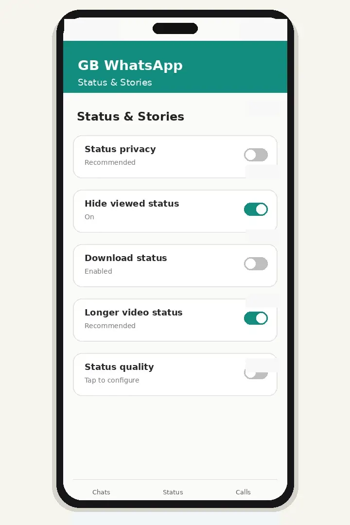 Copy Status Text in One Tap
