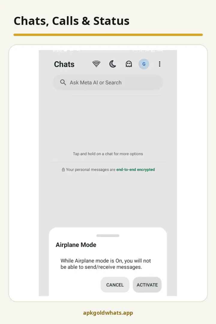 Gold WhatsApp V53.00 Control Who Can Call You