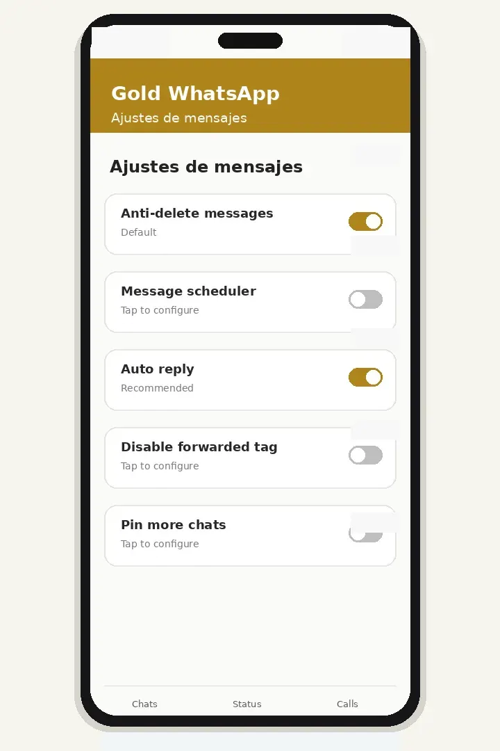 Traducir mensajes dentro del chat