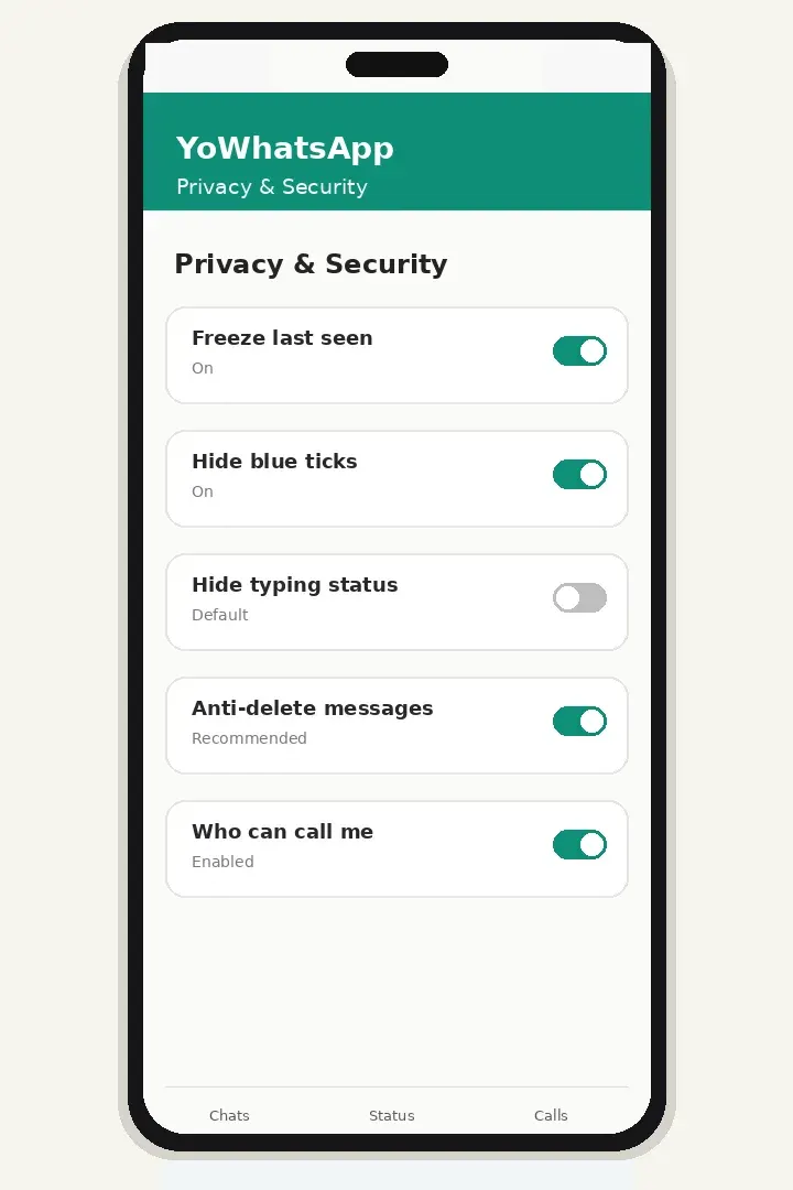 Set Privacy per Contact
